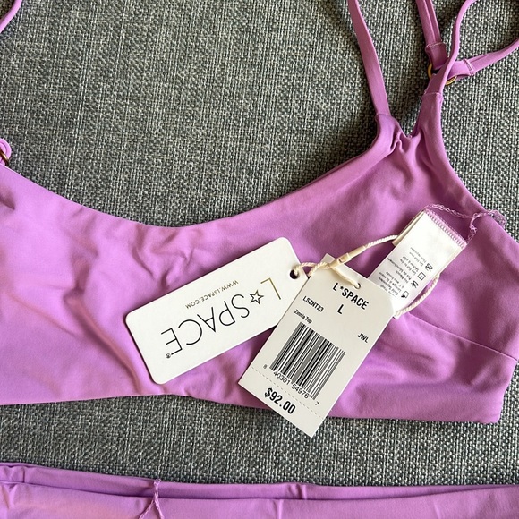 L*SPACE Set Zinnia Bikini Top and Camacho Bikini Bottom Classic Size L in Jewel - Picture 10 of 16